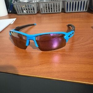 Oakley Flak 2.0 Blue Sunglasses with Purple Lenses
